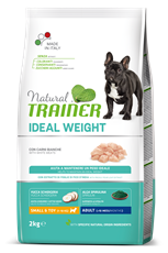 TRAINER Natural Ideal Weight sa piletinom za odrasle pse malih rasa 2kg