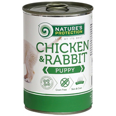NATURE’S PROTECTION Can Puppy Chicken&Rabbit 400g