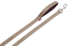 Nobby Povodac za psa Soft Grip M/L 20mm/120cm bež