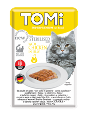 TOMi sosić za sterilisane mačke sa piletinom u želeu bez žitarica 100g