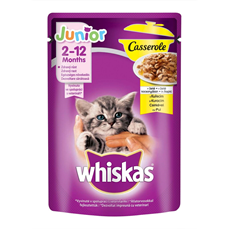 Whiskas Casserole Junior sosić za mačiće sa piletinom u želeu 85g
