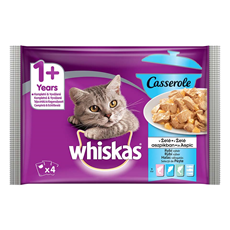 Whiskas Casserole Multipack za mačke Mešani izbor ribe u želeu 4x85g