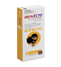 BRAVECTO® tableta za žvakanje za vrlo male pse 2-4.5kg telesne težine