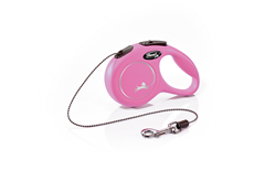 Flexi New Classic XS povodac Cord (uže) 3m pink