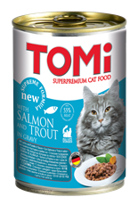TOMI Adult konzerva za mačke sa lososom i pastrmkom u sosu 400g