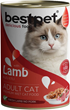 BestPet adult cat konzerva za mačke jagnjetina u sosu 400g