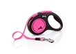 Flexi New Neon Pink M povodac Tape (traka) 5m pink