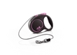 Flexi Black Design XS povodac Cord (uže) 3m pink