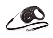 Flexi New Classic S povodac Cord (uže) 8m crni