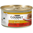 GOURMET GOLD Konzerva za mačke Govedina&paradajz komadići u sosu 85g